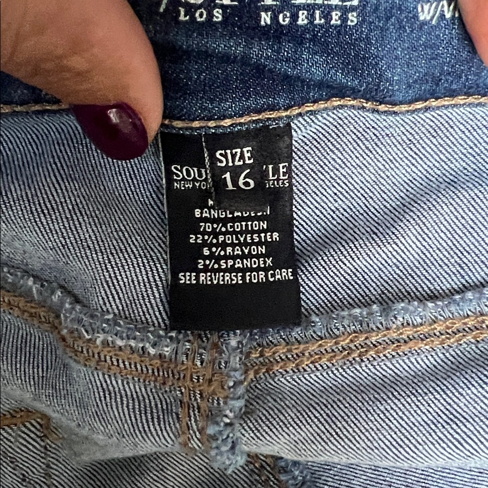 Ripped Indigo Skinny Jeans - Picture 7 of 7